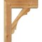 Ekena Millwork Olympic Block Rough Sawn Bracket w/ Offset Brace, Western Red Cedar, 6"W x 18"D x 22"H BKT0604X18X22OLY05RWR - alternate 3
